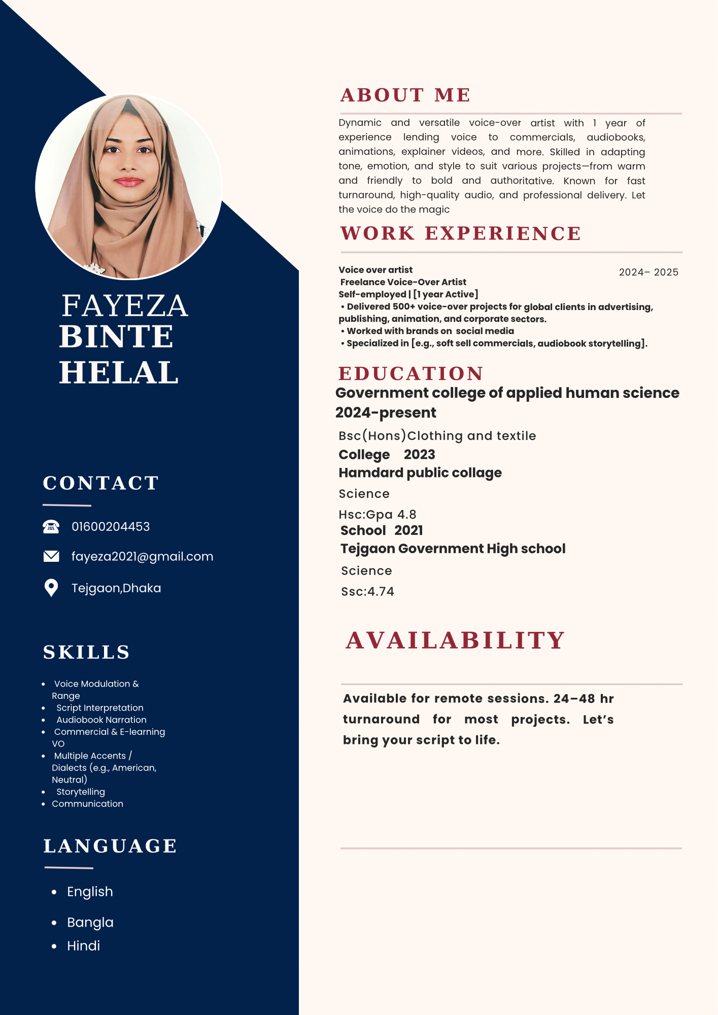 Fayeza Binte Helal