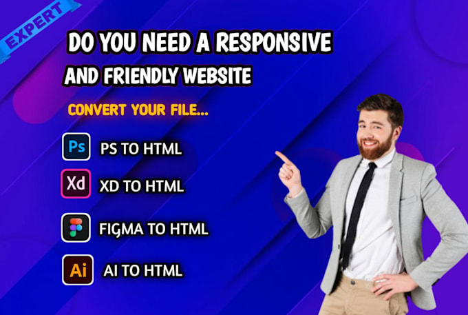 I will create a responsive website with React and Tailwind